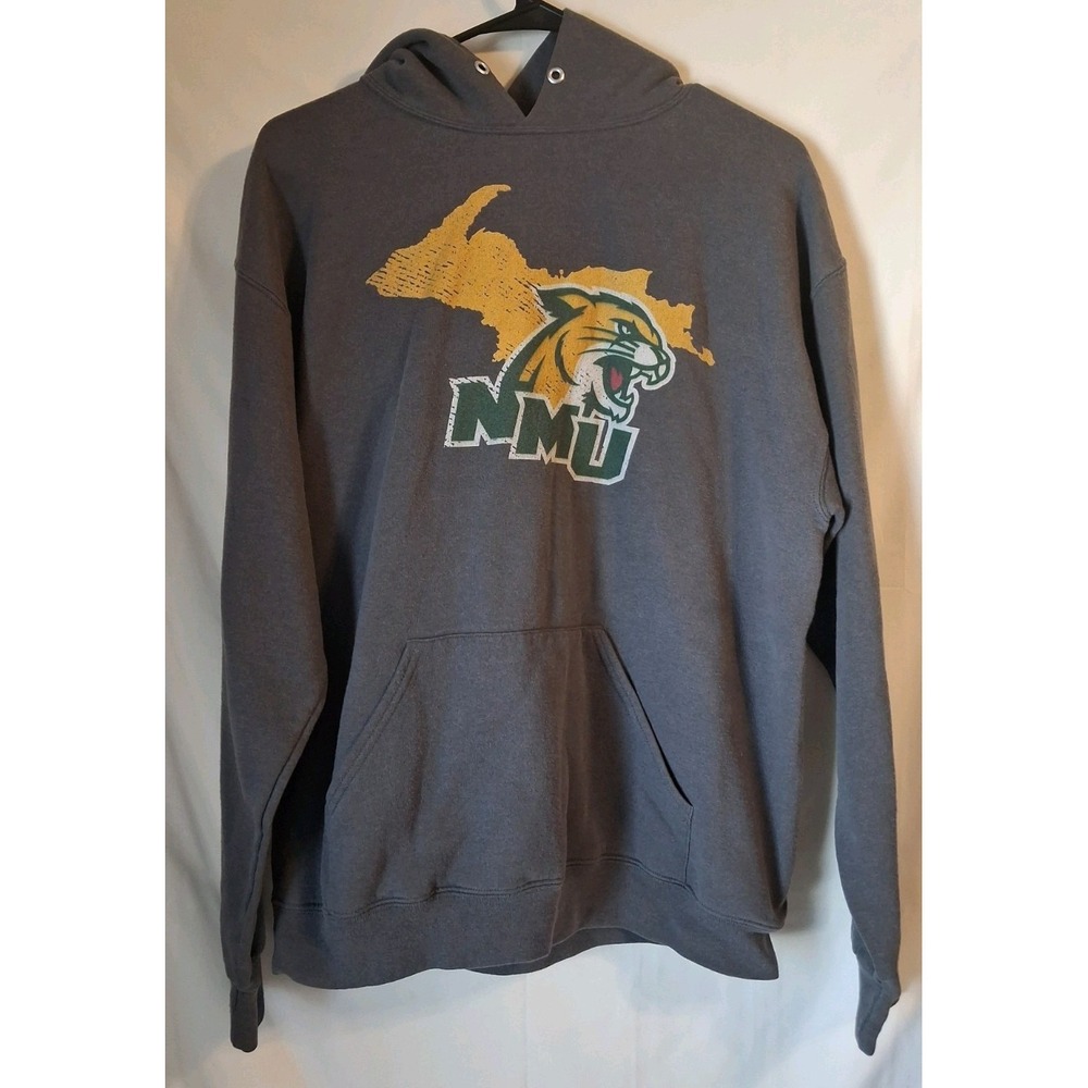 Northern Michigan University Wildcats Hoodie Unisex Size Medium